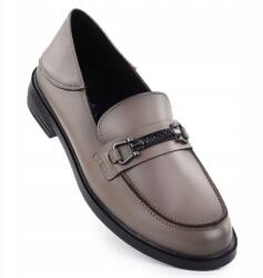 VINCEZA Női bőr félcipő taupe papucs Vinceza 18112 37 (18112 TP)