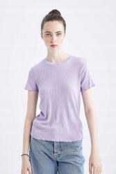 DeFacto KC62221 Defacto Lila Csíkos Póló (34) L
