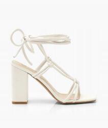 Boohoo Fehér Fonott Szandál Klasszikus Öko Bőr Sarokkal Boohoo 36 (FZZ67885173)