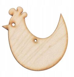 Loveart Tyúk fa dísz rétegelt lemezből Loveart 5cm Decoupage dekoráció (LOV-Sklejka)