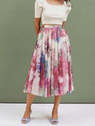 Shein LC72210 Shein Chiffon MIDI Szoknya Virágmintás Magas Derekú (39) M