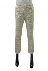 Silvian Heach Bézs farmernadrág, flitterekkel, Size 26, 100% pamut (392574)