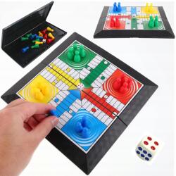 Kínai társasjáték klasszikus összecsukható játéktábla bábu dobókocka 2313