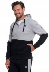 Moraj Férfi Cipzáras Pamut Kapucnis Pulóver, Fekete 3XL (OBM5300-001)