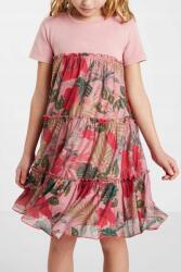 Desigual Rózsaszín Virágos Ruha (5-6L) (21WGVK04_3045)