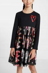 Desigual Fekete Feliratos Ruha (5-6L) (21WGVK15_2000)