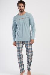 Férfi hosszú ujjú pizsama, hosszú nadrág 4040840949 XL zöld