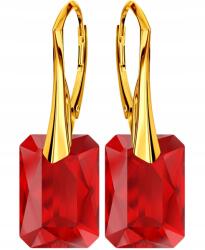 Mennica Świdnicka Arany Függő Fülbevaló Kristályok Ezüst 925 Aranyozott Angol Ajándék