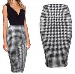 Aga i Patrycja Xs Tuba Pepitka midi szoknya testhezálló stretch pepita kockás 34-es (0110103414)