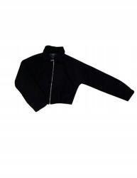 Boohoo KC37309 Boohoo Rövid Fekete Cipzáras Kabát L