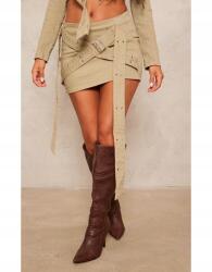 Prettylittlething Olívazöld Mini Szoknya (38) (564447)