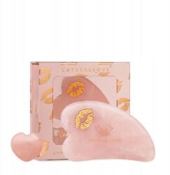 CRYSTALLOVE Selflove rózsakvarc gua sha arcmasszírozó lap
