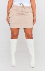 Prettylittlething Mini Egyenes Szoknya, Cargo, kontraszt, Size 36, S