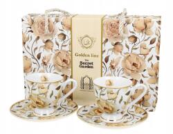 Duo 2 db-os Espresso csésze szett English Roses White 90 ml díszdobozban (5902693947936)