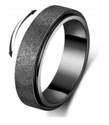 Anxiety Forgó Gyűrű Fidget Fekete 10-ES (6951870012584)