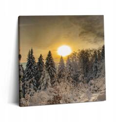 Wallfluent Fotótapéta Gyönyörű Nyomtatás Irodába Téli Tájkép Beszkidek 60x60 cm (010030010270000075851)