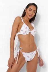 Boohoo Bikini Alsó Bugyi Fehér Print 34 Xs