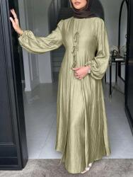 Shein Réteges Maxi Ruha, Size 40, zöld, 100% poliészter