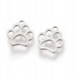 e-kreatywni Mancs (kutya, macska), medál, sebészeti acél, 12.9x11.8x1mm (00335)