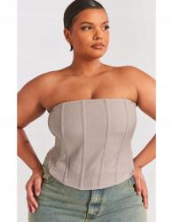 Prettylittlething Bézs Fűzős Felső (54) (564345)