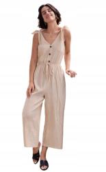 Shein Overál Bézs Casual Gombokkal 40/42 Fej