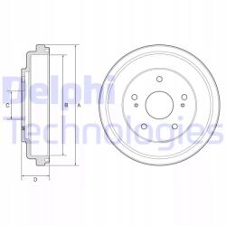 Delphi Fékdob BF609/DEL