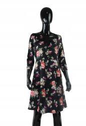 LIU JO Fekete, Virágmintás Ruha (M) (395634)
