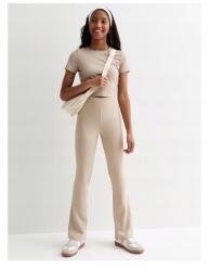 New Look Bézs színű harangszárú leggings, Size 14-15L, poliészter (596837)