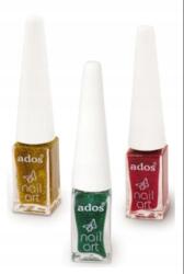 Ados csillámos körömlakk nail art díszítéshez 11 zöld