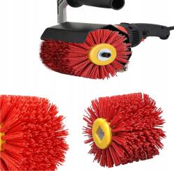  Nylon Kefe Hengeres Szatén 120x100mm piros Színátmenetes 80 (włosie nylonowe czerwone)