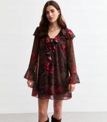 New Look Barna Mintás Ruha, Size 40 (596913)