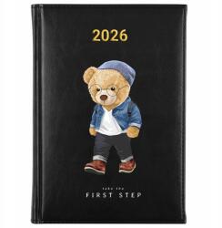 FunnyCase Könyvnaptár 2026 First Step Fekete tervező Időponttartó Ajándék Wz (Kalendarz Czarny FIRST STEP)