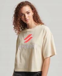 Superdry Világos Bézs Rövid Ujjú Póló Hímzéssel (36) (592529)