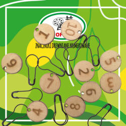 Opus biztosítótűk jelölők filctoll sorok Opus fa számozott 10db (590587)