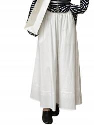 Shein Shien Szoknya Fehér Maxi Bő Szabású Pamut Zsebek 44 XXL__XXL