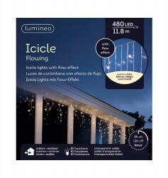 Kaemingk Jégcsap lámpák 480L épületre meleg fehér 11.8m (Kurtyna zewnętrzna Ledowa świetlna)