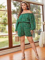 Shein FC13204 Shein Boho Overál Hosszú Ujjú Nyitott Váll Virág Mintás 52