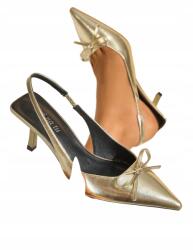 Shein Alacsony Sarkú Cipő Arany Orral 42__42 (sx2411041757999610)