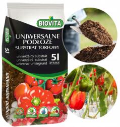 Biovita Tőzeg Szubsztrát Föld Ph 5, 5-6, 5 Biovita 5L (5907813160226)