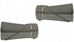 ESTAdeco Vega karnisvégződés szett, 2 db, 19 mm-es karnisokhoz, Nikkel színű