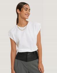 NA-KD X5A107*NA-KD Póló Fehér Pamut Basic 34 Xs A01