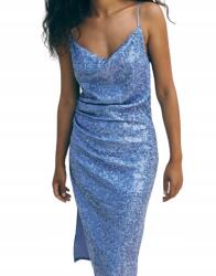 Reserved KC66116 Ruha Aszimmetrikus, Flitterekkel Gazdagon Díszített Vállpántokkal (28) XL