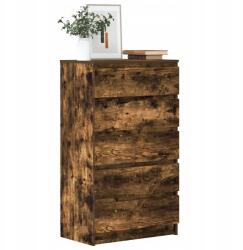 vidaXL komód, füstölt tölgy, 60x36x103 cm, fa alapanyag (823021)