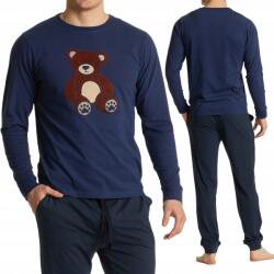 Atlantic Férfi pizsama 100% pamut Atlantic NMP-361 XXL (NMP-361/05-NIEBIESKI(C)_GRANATOWY)