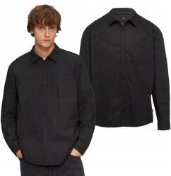 s.Oliver Férfi hosszú ujjú ing Q/s fekete XL Regular Fit, cipzáras zsebbel (50.3.51.11.120.2158265.9999.XL)