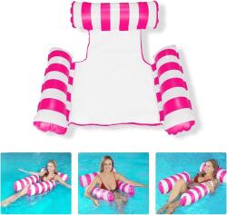  Felfújható fotel/ágy úszáshoz medencében, fehér-rózsaszín (282608939)