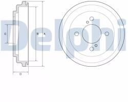 Delphi Fékdob BF646/DEL
