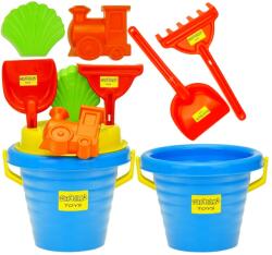 nicola. toys Lengyel Homokszóró Készlet XL Vödör 3L Lapát Gereblye Formák (8640)