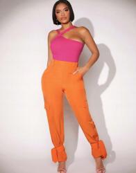 Shein Narancssárga Megkötős Nadrág 38 M 38