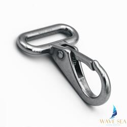WAVE SEA A2 karabiner övfüllel 25 mm fém patentos karabiner kötélhez (WS6219)